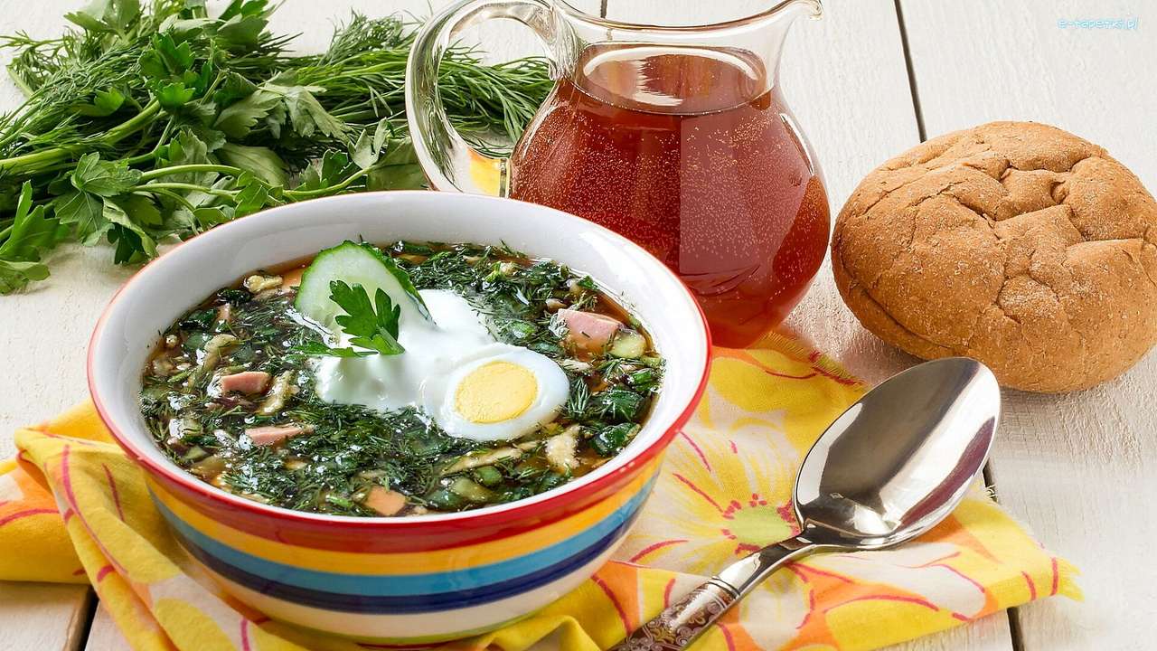 яєчний суп пазл онлайн