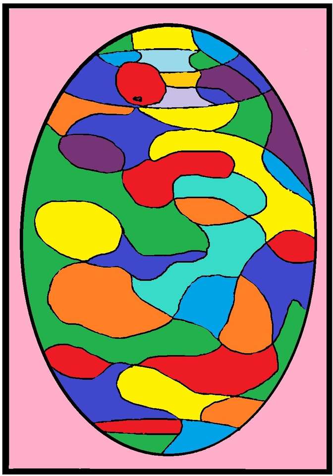 Красочное яйцо пазл онлайн