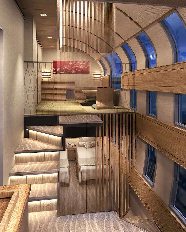 Vlak jako luxusní hotel skládačky online