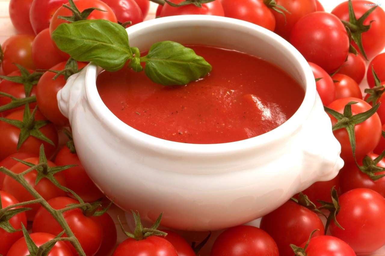 Soupe à la tomate puzzle en ligne