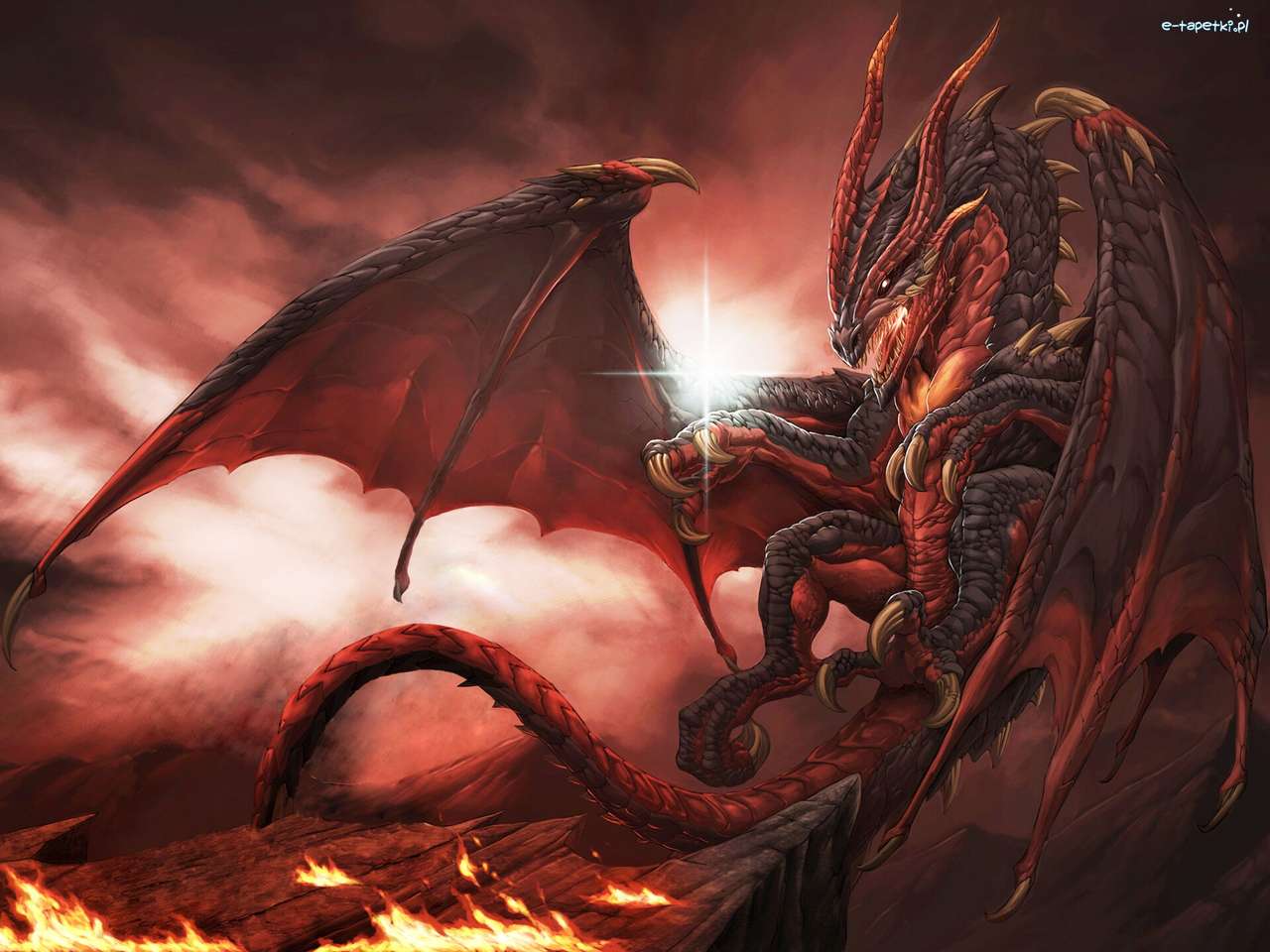 Datorgrafik - Dragon, Fantasi Pussel online