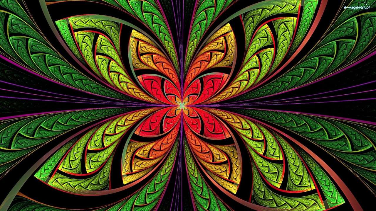Grafica - motivo floreale colorato puzzle online