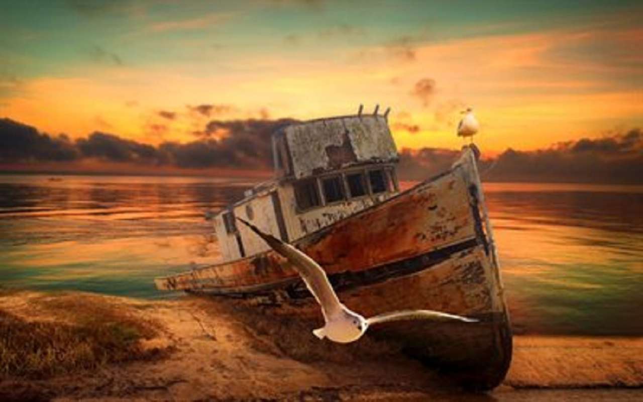 Barcă abandonată puzzle online