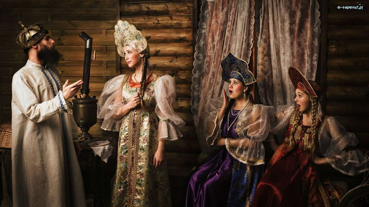 Filmové folkové oblečení, Rusko online puzzle