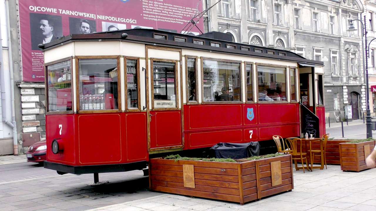Тарнув - старый трамвай онлайн-пазл