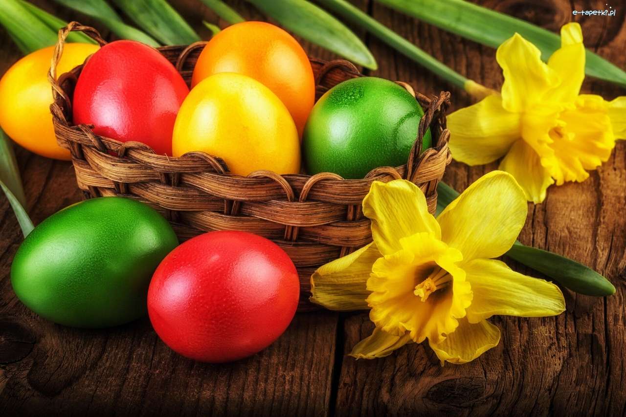 Geschilderde eieren voor Pasen online puzzel