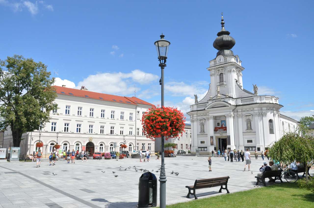 Piac a Wadowice-ban online puzzle