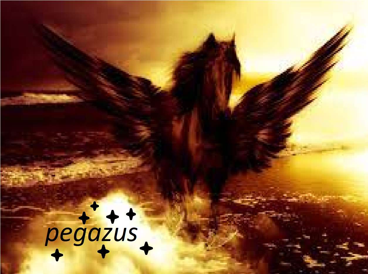 Feuer Pegasus. Online-Puzzle
