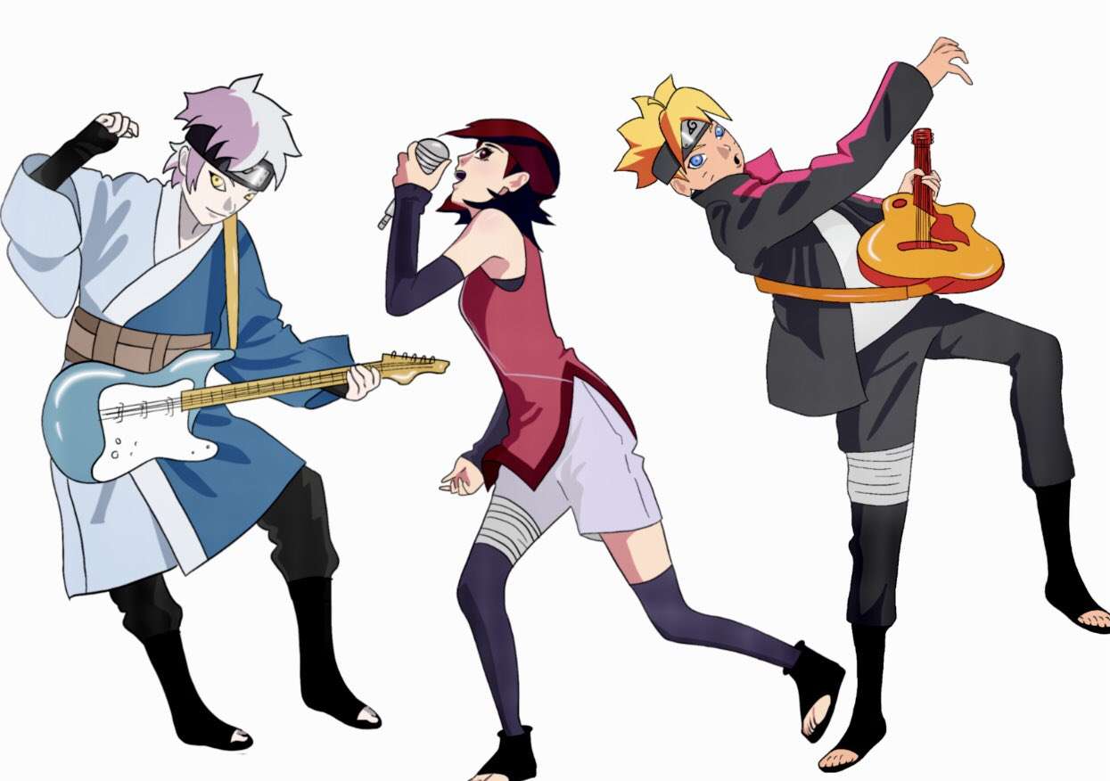 Mitsuki Sarada Boruto. Pussel online