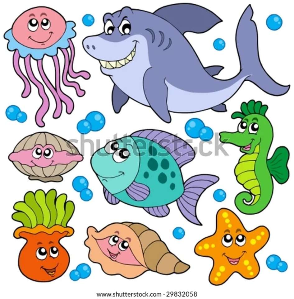 Water animals online puzzle