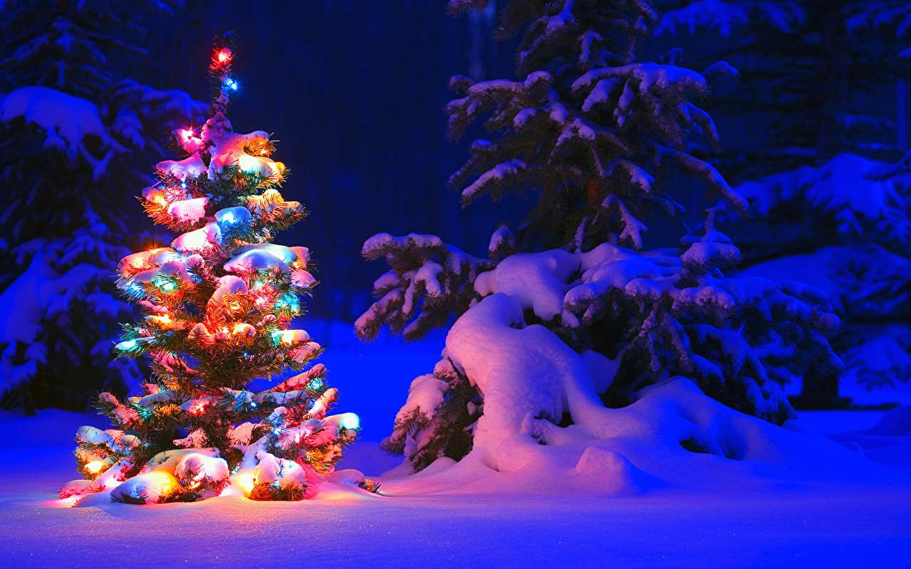 Рождественская елка пазл онлайн