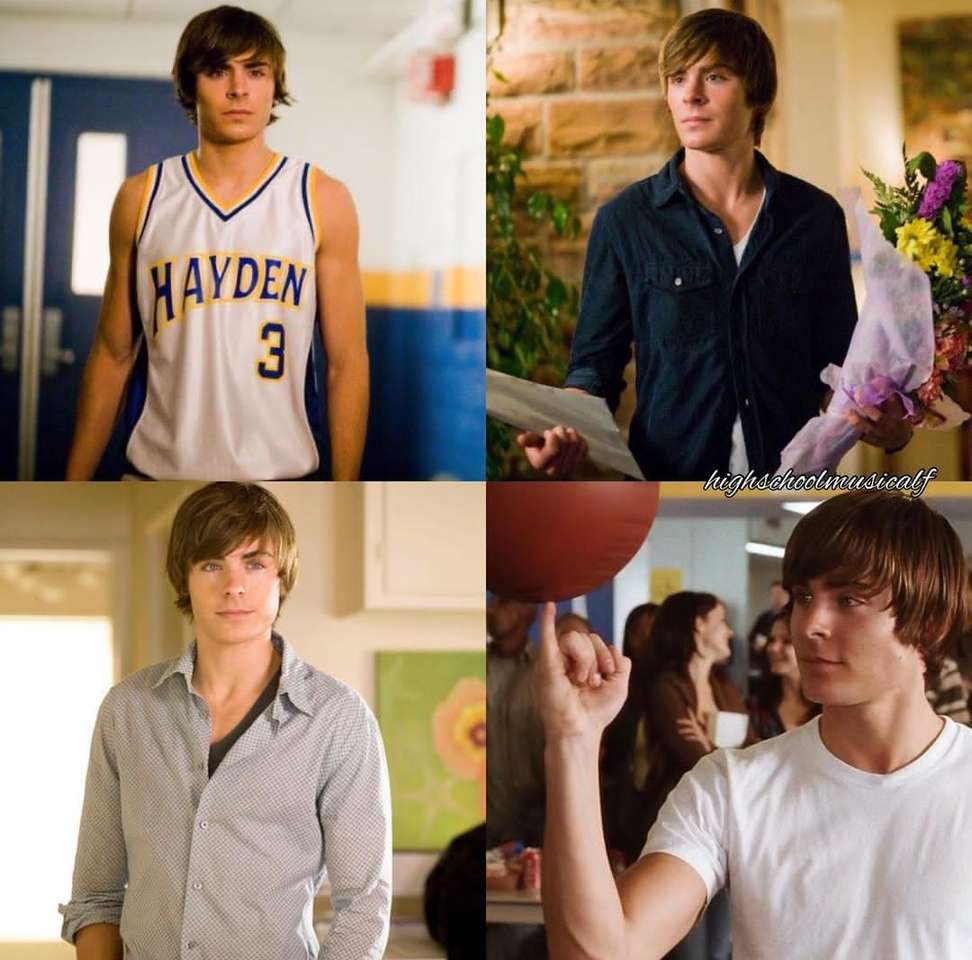 Troy Bolton Held. Puzzlespiel online