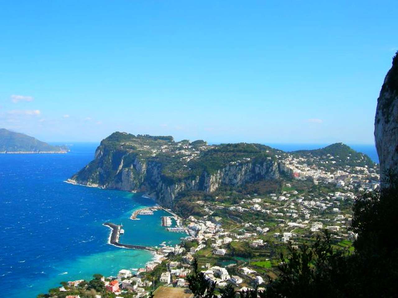 Panorama auf Capri. Online-Puzzle