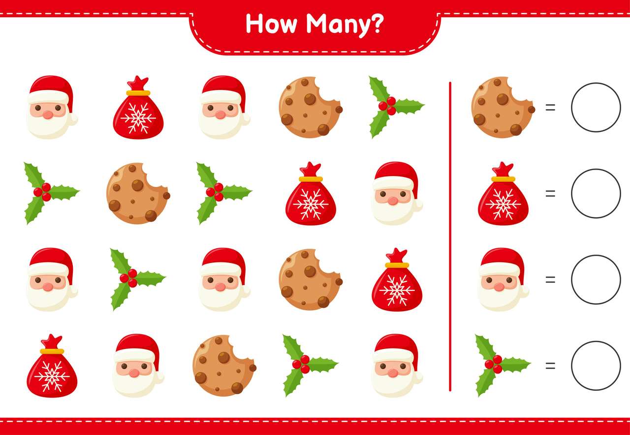 Learn to count on Christmas online puzzle