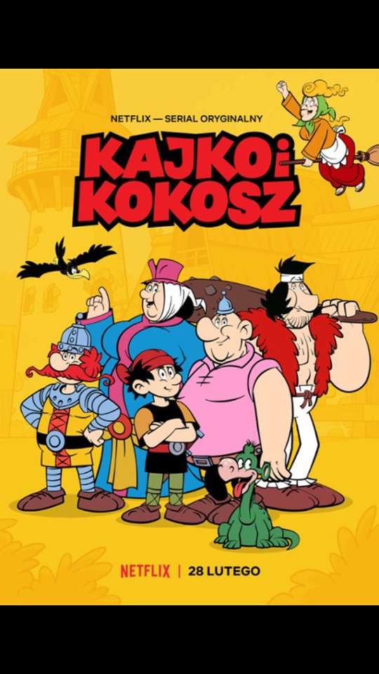 Kajko и Kokosz - Големи образователни пъзели от JR! онлайн пъзел