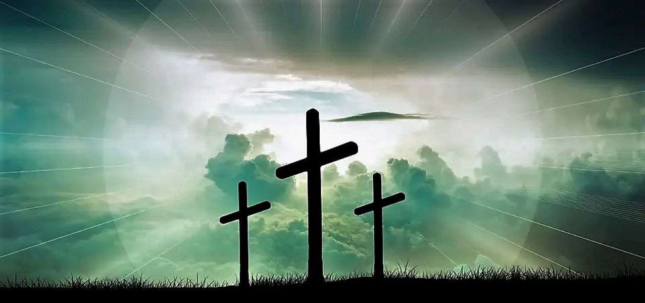 Μεγάλη Παρασκευή τρεις σταυρούς στο Golgotha online παζλ