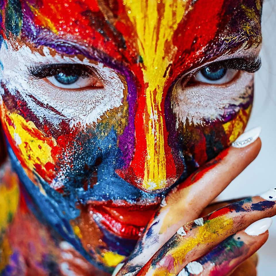 Schilderij make-up meisje online puzzel