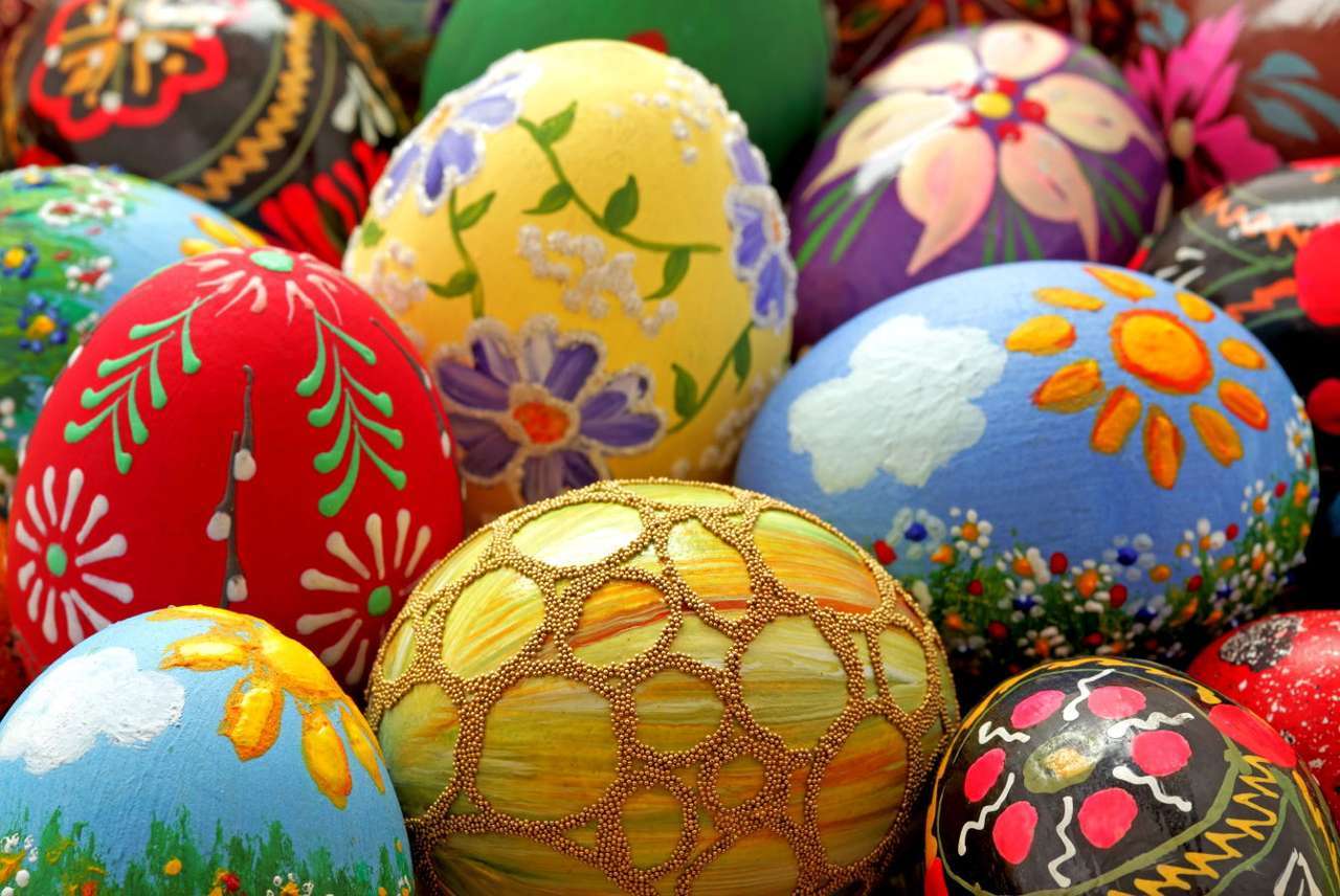 velikonoční vajíčka skládačky online