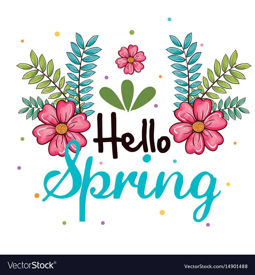 Salut printemps !! puzzle en ligne