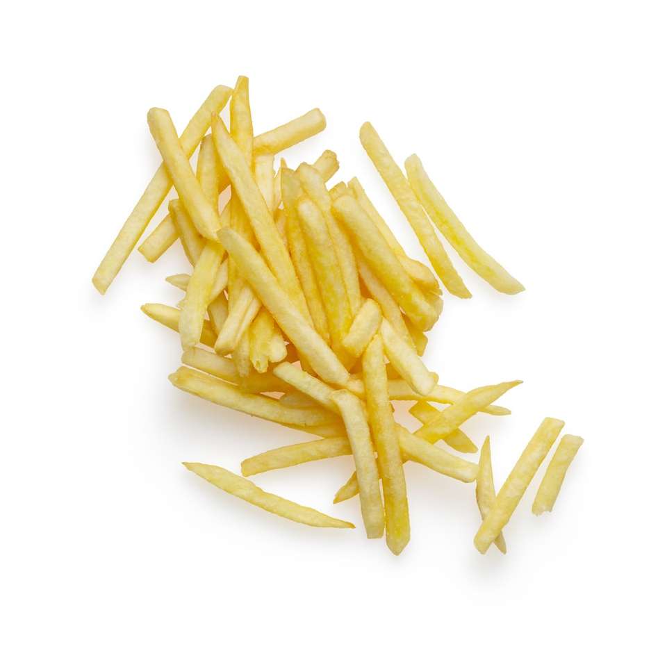 Frites Fries sur fond blanc puzzle en ligne