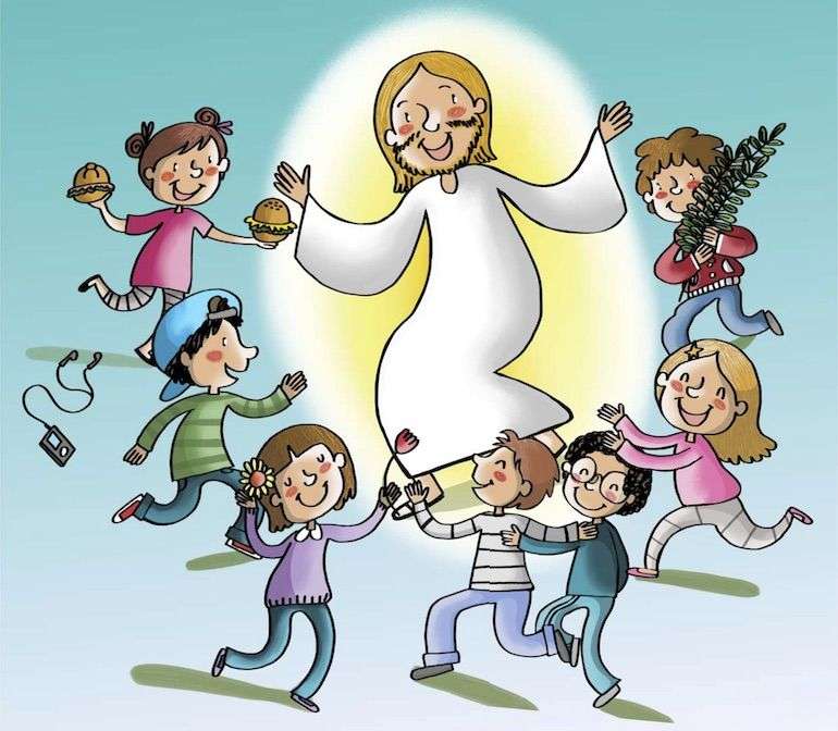 Ιησούς Sunday Palme παιδιά παζλ online