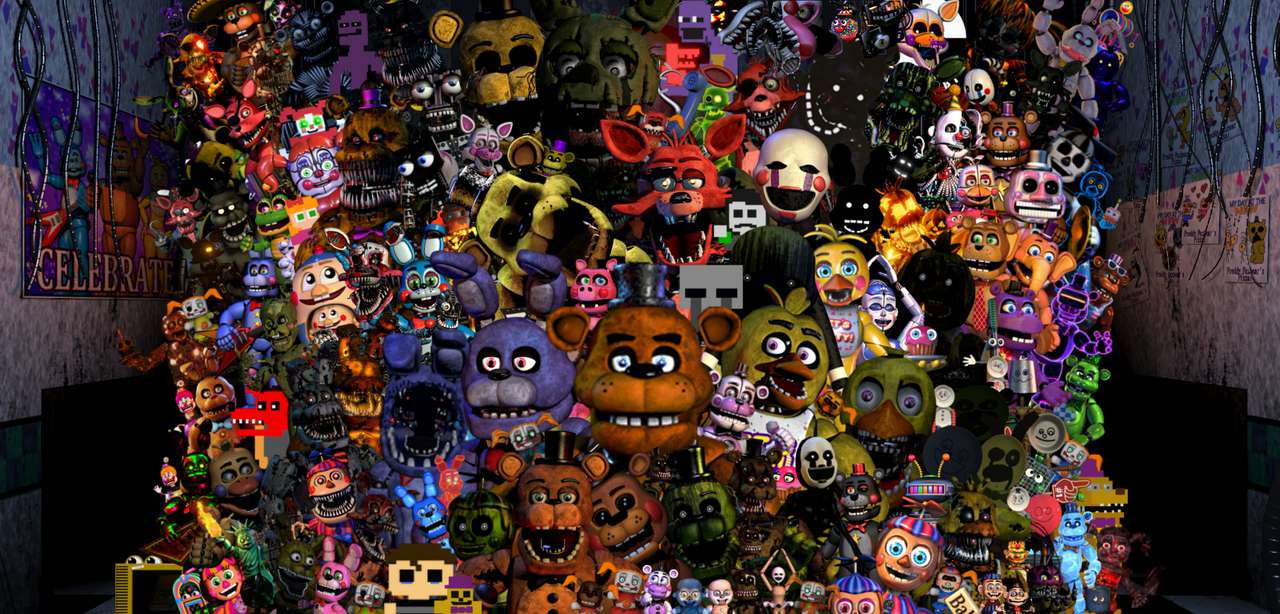 Fnaf Animatronics - puzzle online