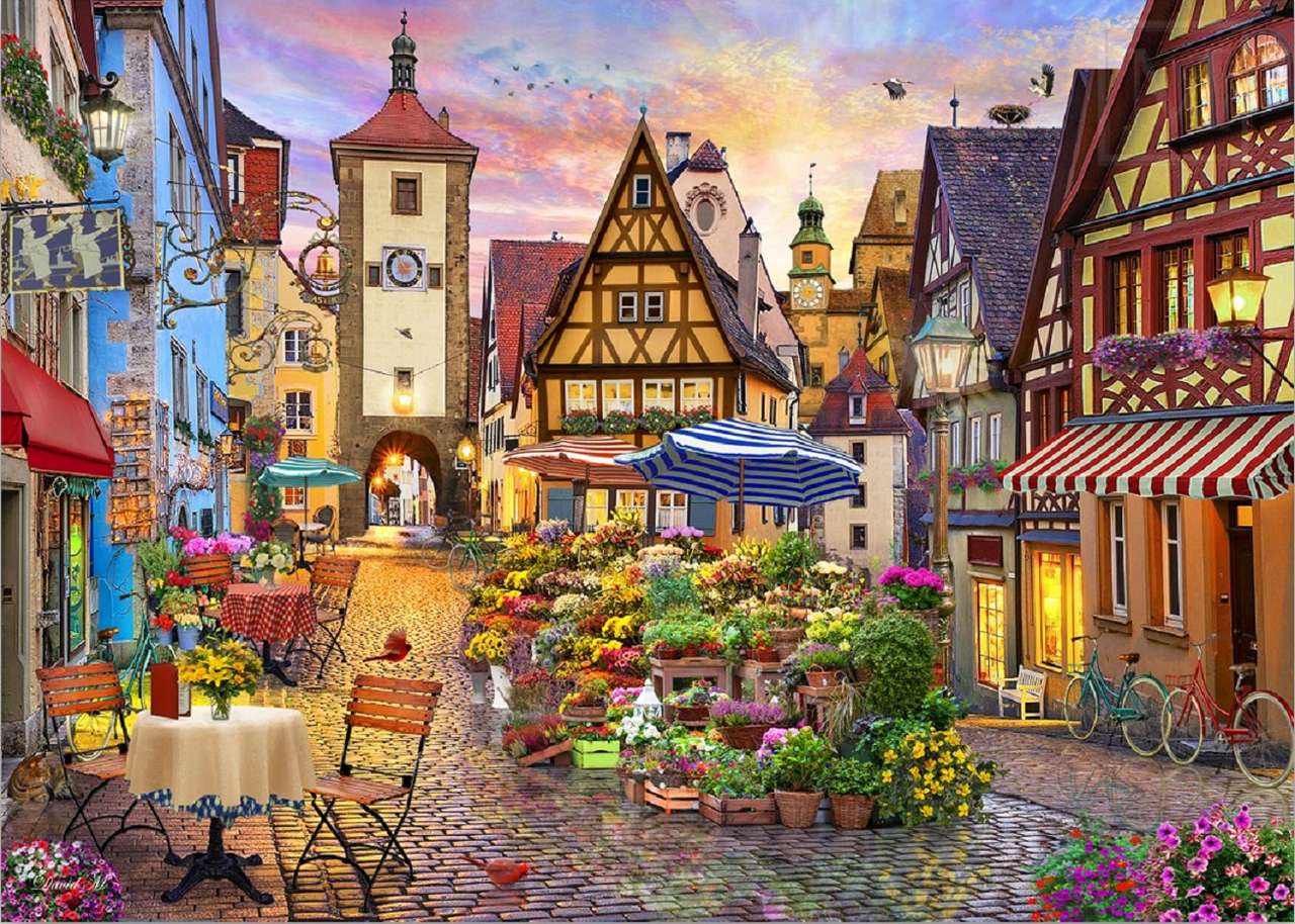 Bavarian Town Online-Puzzle