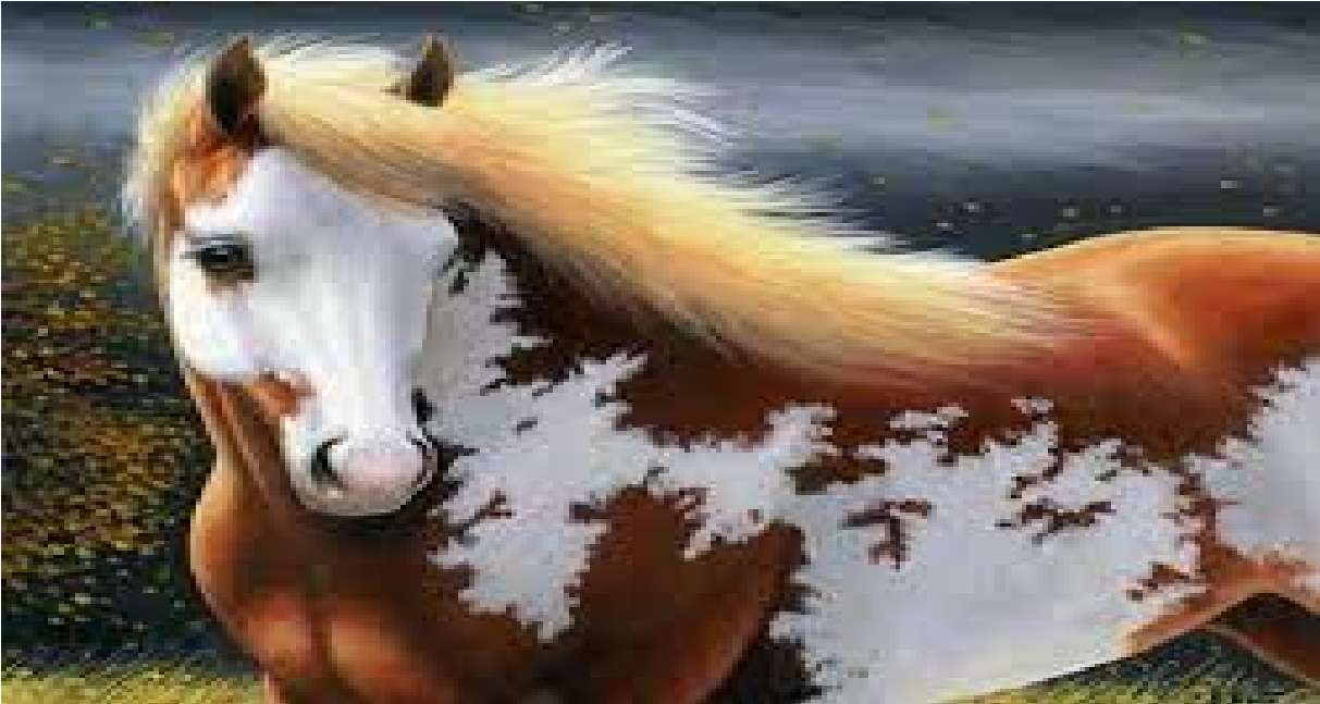hästmålning pussel på nätet