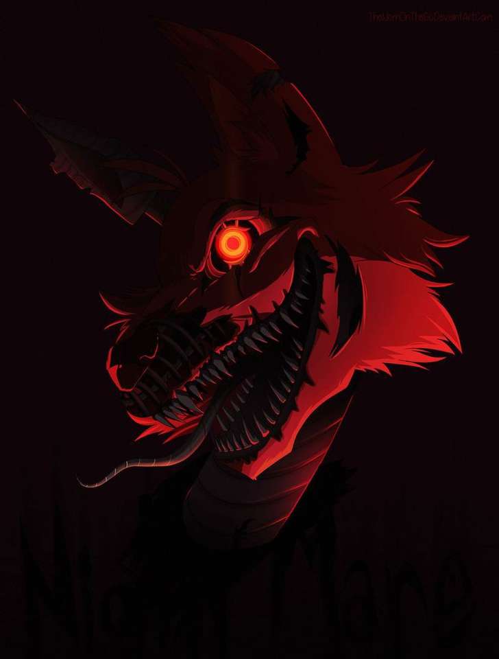 Nightmare foxy Online-Puzzle