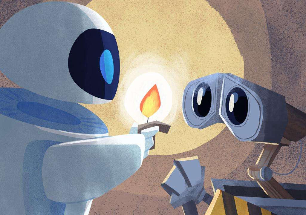Wall-E e Eva quebra-cabeças online