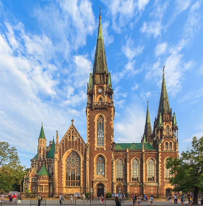 Kyrka av st. Elżbieta i Lviv pussel på nätet