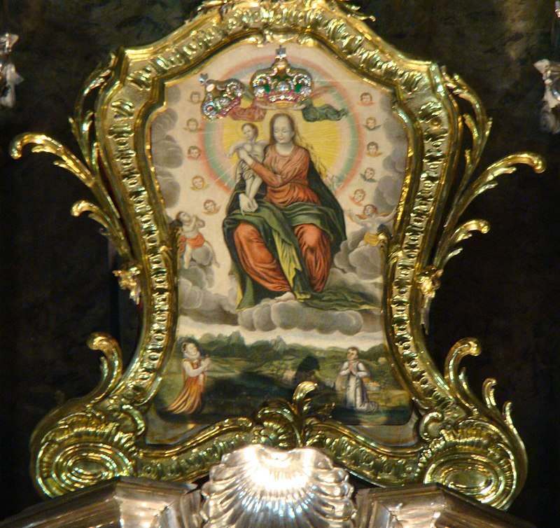 リヴィウの大聖堂にある恵みの聖母の画像のコピー オンラインパズル