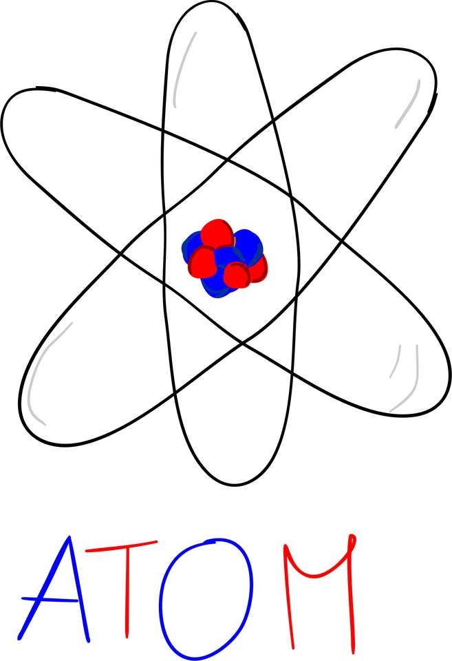 Atom nah oben. Online-Puzzle