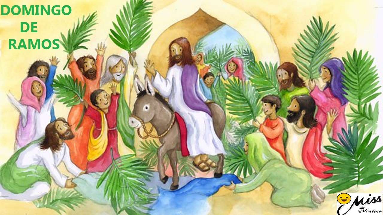 Триумфално влизане на Исус до Ерусалим онлайн пъзел