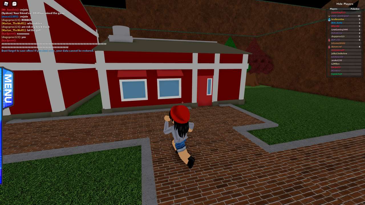 Uma garota roblox - puzzle online