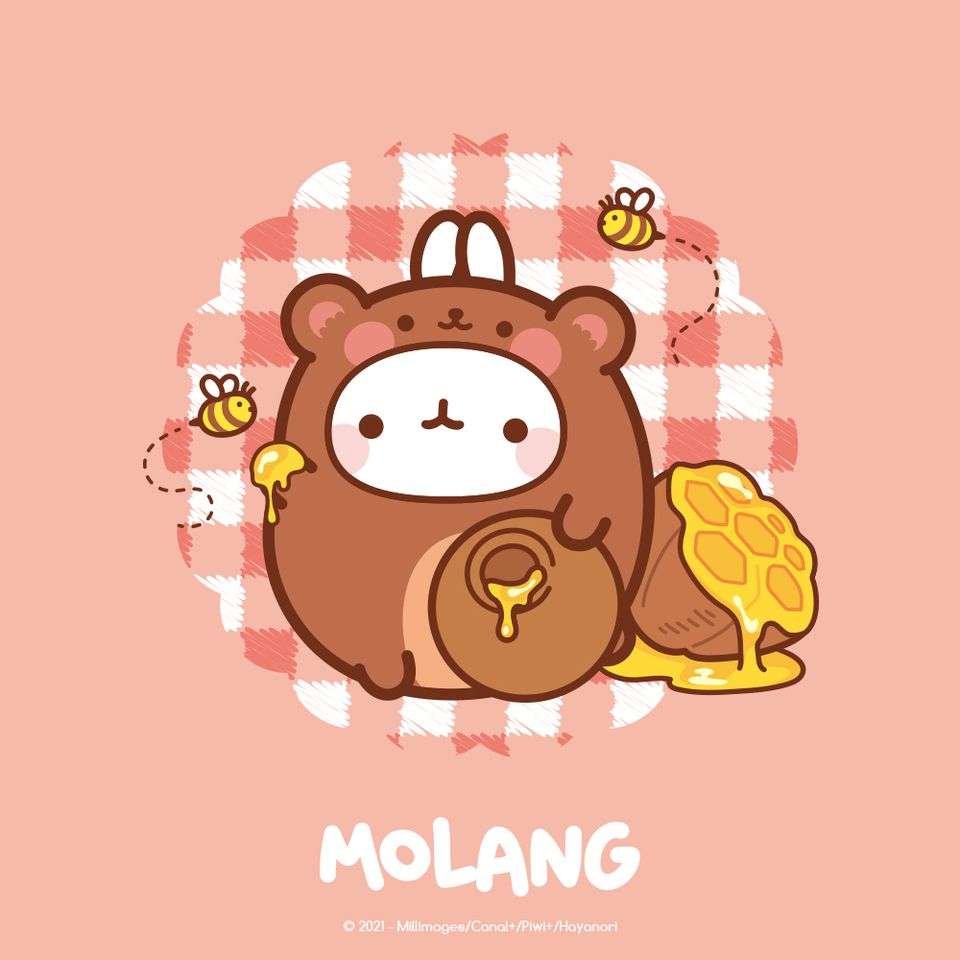 Molang μεταμφίεση της αρκούδας παζλ online