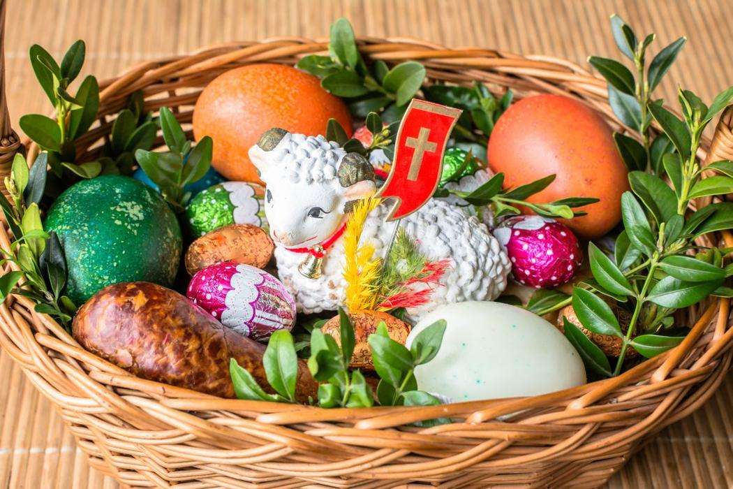 canasta de Pascua rompecabezas en línea