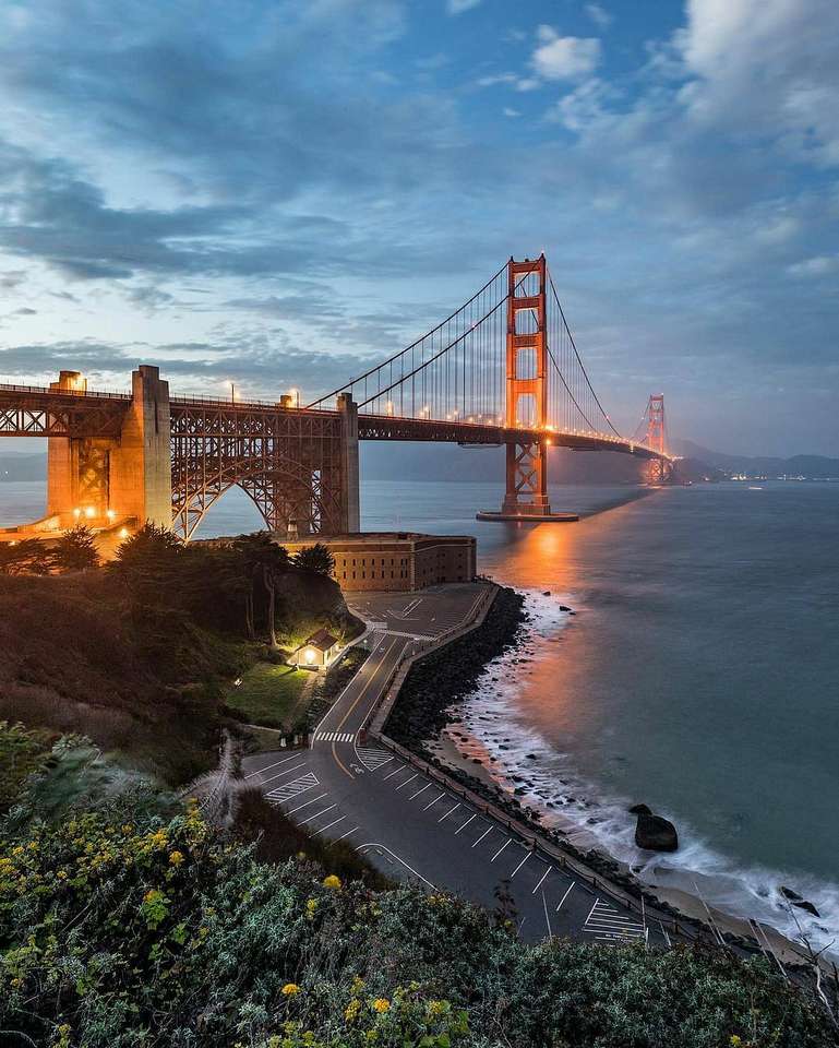 Golden Gate-bron pussel på nätet