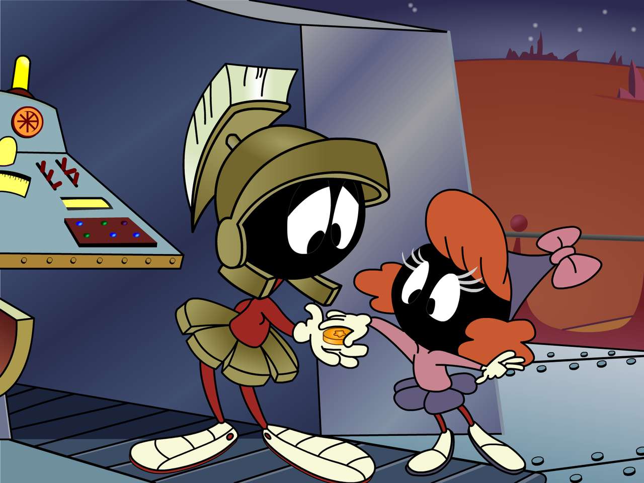 Marvin e Marcia o marciano quebra-cabeças online