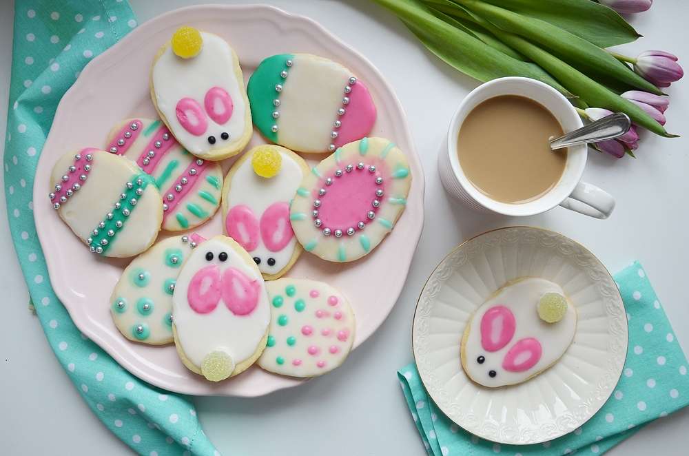 Ostern Pastell Cookies. Online-Puzzle