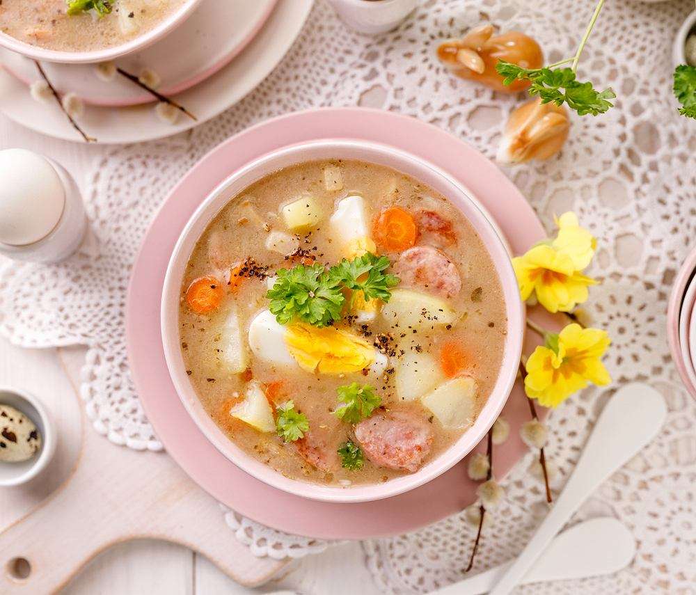 Кислий суп на заквасці пазл онлайн