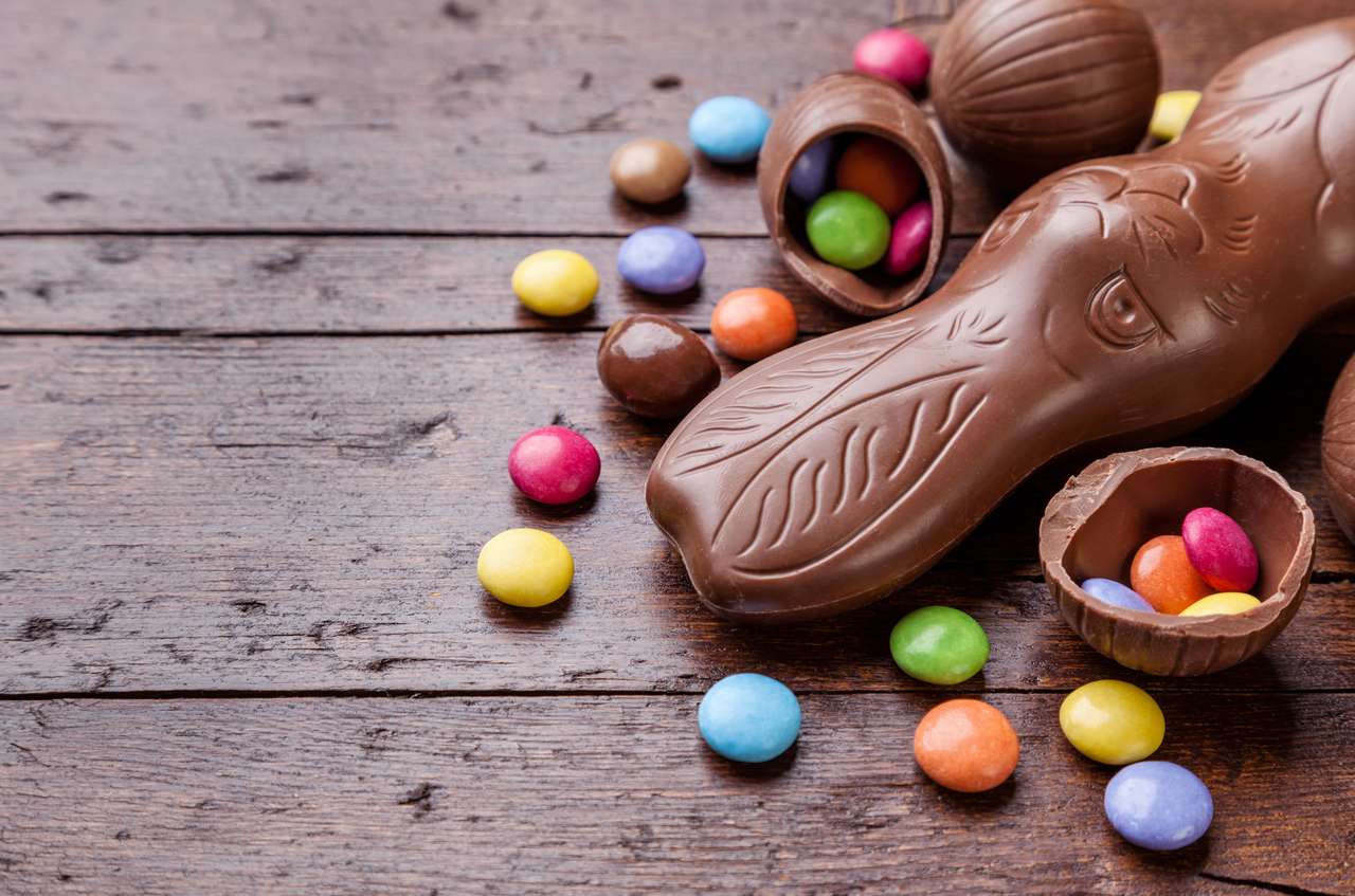 Шоколадов зайче. онлайн пъзел