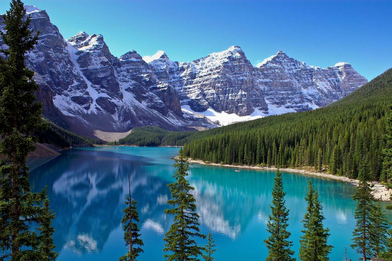 Lago Louise en Canadá rompecabezas en línea