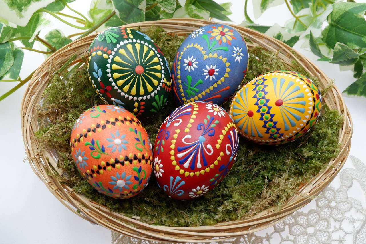 Velikonoční velikonoční vajíčka online puzzle