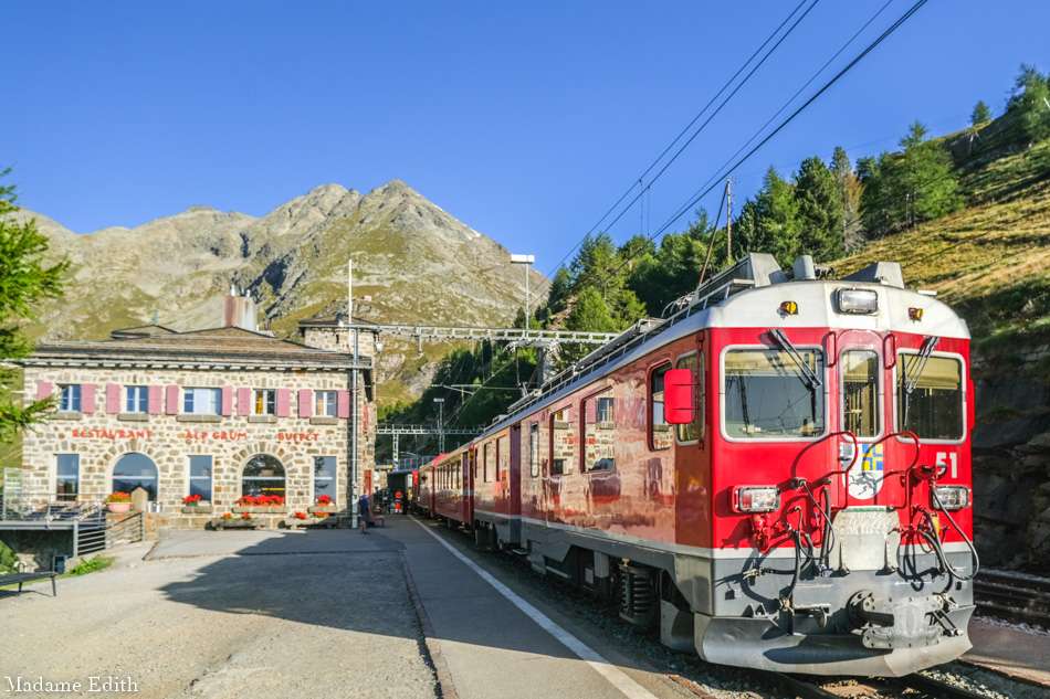 Trein in de Alpen online puzzel