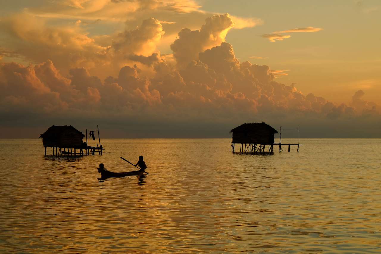 Ηλιοβασίλεμα στη Μαλαισία παζλ online