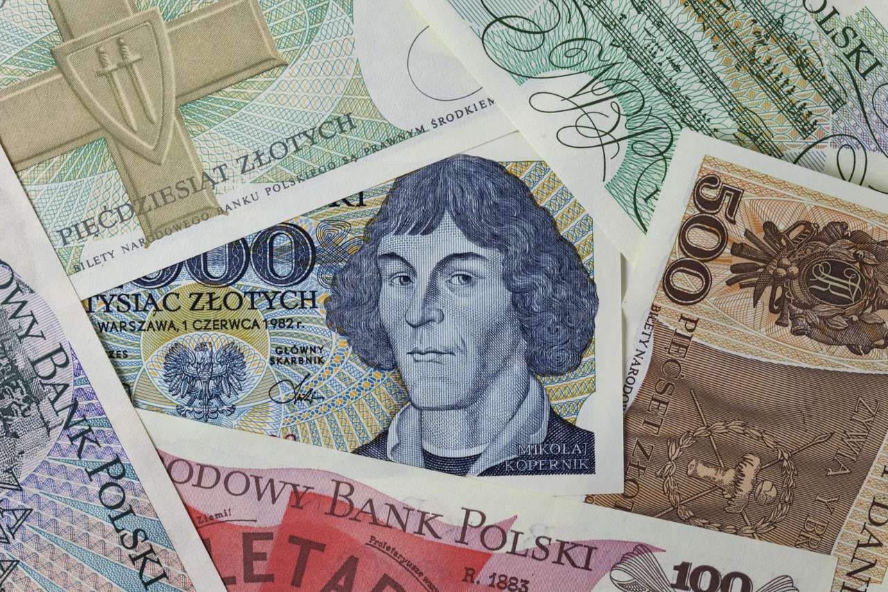 Николай Коперник на банкнотах пазл онлайн