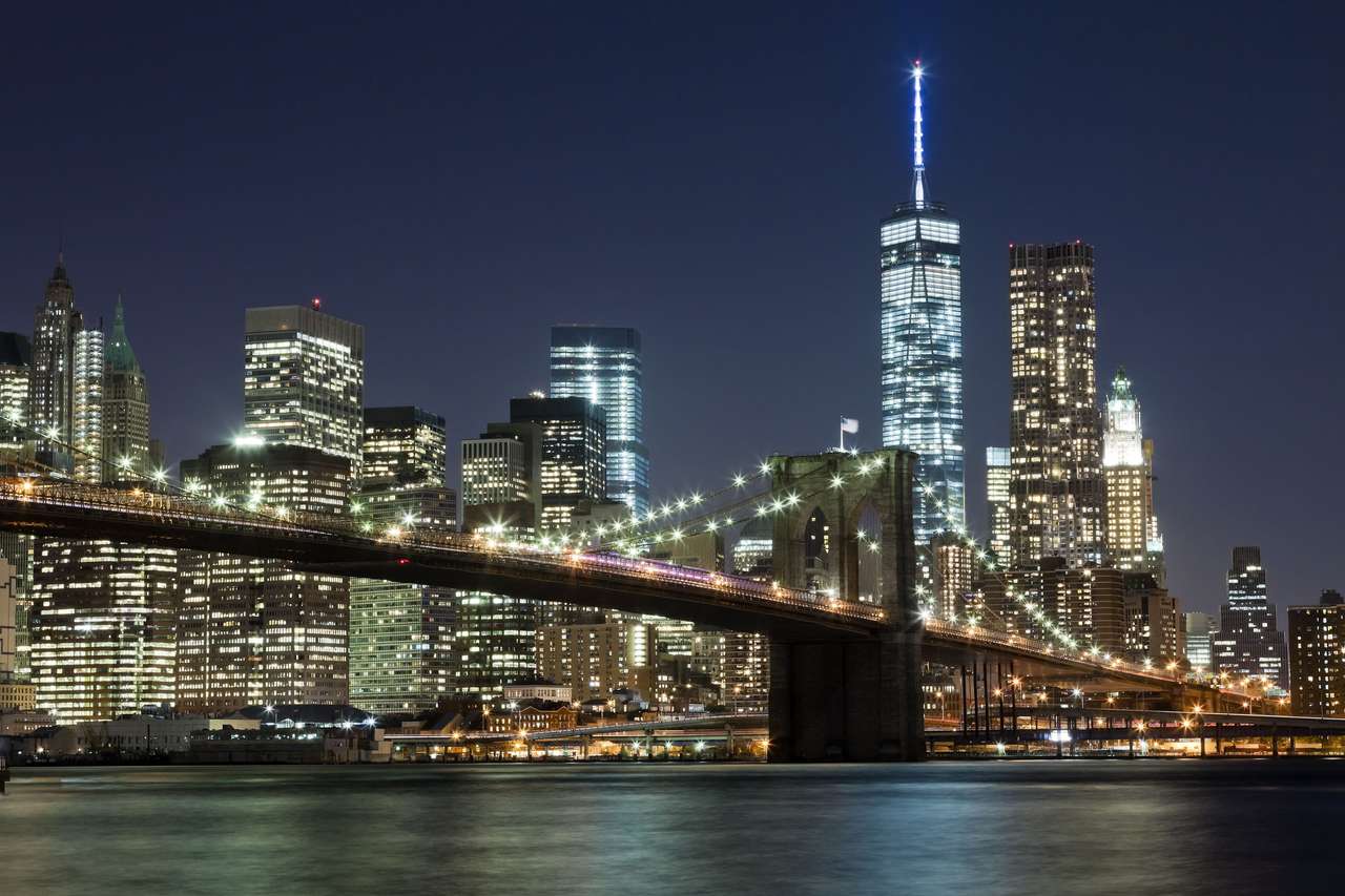 Brooklyn Bridge i New York pussel på nätet