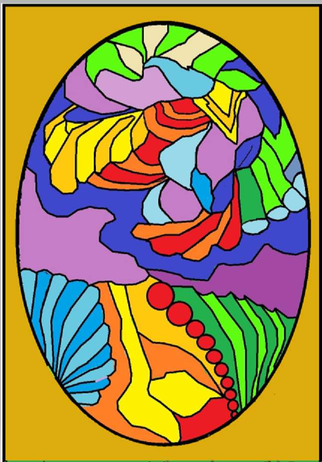 uovo di Pasqua colorato puzzle online