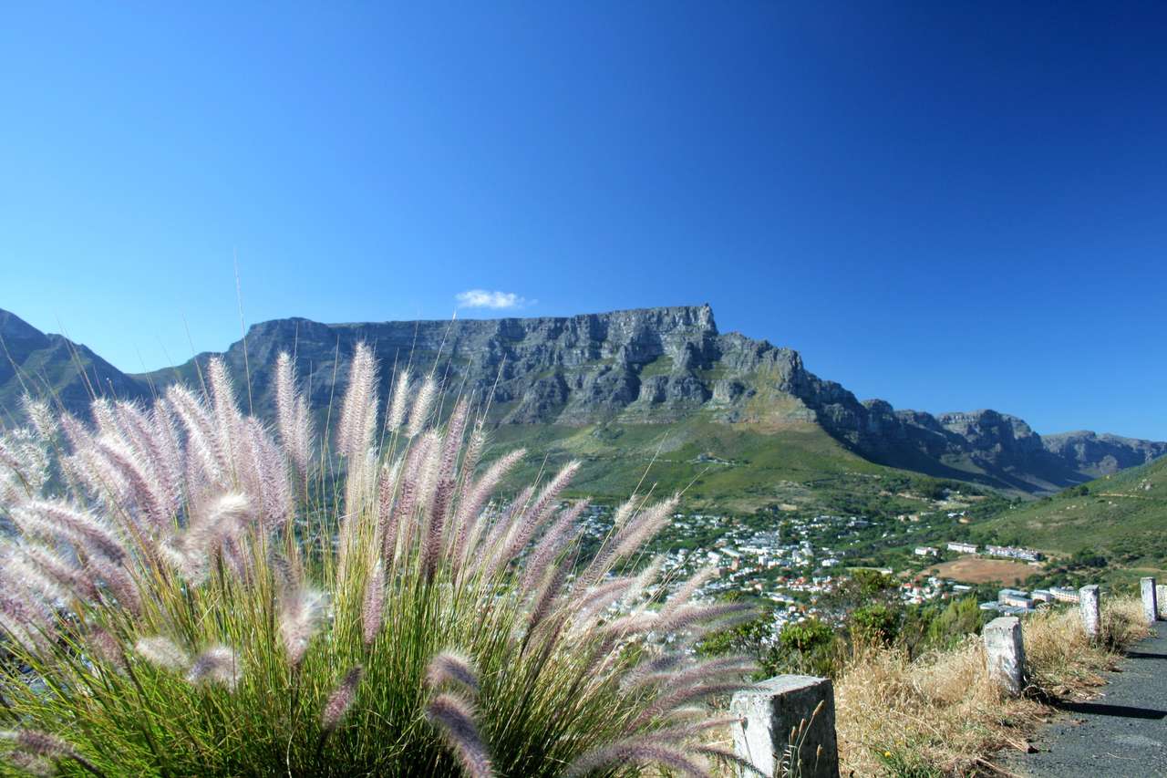 Montanha de mesa. Cidade do Cabo quebra-cabeças online